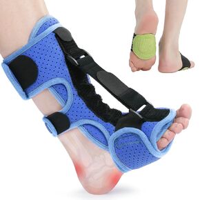 Plantar Fasciitis Night Splint:Plantar Fasciitis Relief Brace for Women Men with Arch Support,Adjustable Straps Plantar Fasciitis Night Splint Relief Plantar Fasciitis,Foot Drop,Black