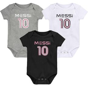 Messi #10 Collection 3-Pack Newborn/Infant Baby Bodysuit Onesie