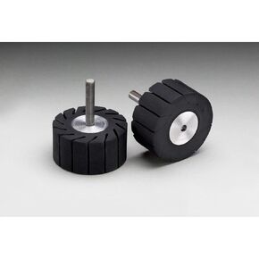 3M Rubber Slotted Expander Wheel 28348, 5 in x 3-1/2 in 5/8 in Arbor Hole, 1 per case
