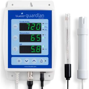 Bluelab Guardian Monitor Wi-Fi for Real-time pH, Temperature, and Conductivity (TDS) Measurements in Water with Calibration, 3 in 1 Digital Nutrient Meter for Hydroponic Systems and Indoor Plant Grow