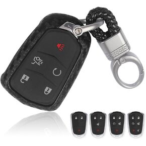 Smart 4/5 Button Key Case Fob Bag Shell Holder Cover Compatible For Cadillac ATS XTS XT5 CT6 SRX Accessories