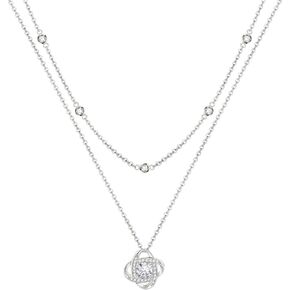 ACECHA Diamond Necklaces for Women-Dainty 18K Gold Silver Plated Choker CZ Layered Pendant with Pearl Diamond Zircon Cross Trendy Minimalist Necklace Jewelry Gifts For Women Girls