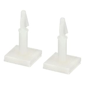 PATIKIL Adhesive Standoff, 30 Pack Reverse Mount Insulation Bracket Isolation Column PCB Spacer 0.56" Supporting Height, White