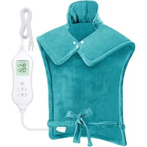 NOWWISH Heating Pad for Neck and Shoulders and Back, Long Heating Pad for Back Pain Relief with 10 Heat Levels, Auto Shut Off, Large 24"x34", Gray