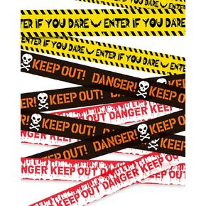 Halloween Decorations Caution Tape, Scary Fright and Warning Tape for Zombie Party, Outdoor & Home Decor, Halloween Door Decorations, Caution Tape for Halloween Party Supply and Spooky DéCo