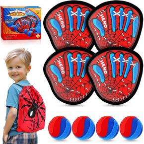 Boys Toys Age 4-6, Kids Toys Velcro Ball and Catch Game, Outdoor Toss and Catch Game Set for Kids 5-7, Christmas Birthday Gifts for 3 4 5 6 7 8 9 Year Old Boys Girls Family Backyard Sports Lawn Games