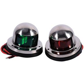 Tbest Led Navigation Lights For Boat,Boat Marine LED Navigation Lights Marine Navigation Lamp,Stainless Steel 12V LED Marine Boat Yacht Red Green Bow Navigation Light for boat navigation lights 12v