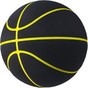 MINDCOLLISION Basketball, Non-Slip and Wear-Resistant Microfiber Suede, No Logo Ball, Size 5/6/7
