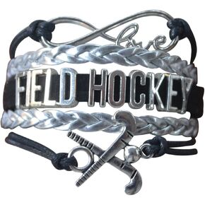 Infinity Collection Field Hockey Bracelet, Field Hockey Jewelry, Field Hockey Gifts, Field Hockey Charm Bangle Bracelet. Gift for Field Hockey Players