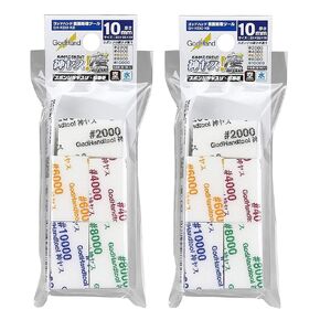 GodHand Kamiyasu-Sanding Stick 10mm Thickness 5 Types #2000, #4000, #6000, #8000, #10000, 2 Packs Each GH-KS10-KB with Original Stylus Ballpoint Touch Pen