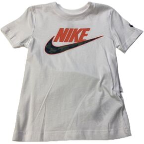 Nike Boys Graphic Fashion Logo Sports Tee (6, White)