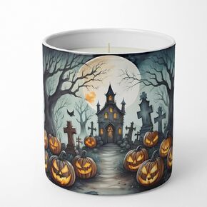 Caroline's Treasures DAC2247CDL Krampus The Christmas Demon Spooky Halloween Decorative Soy Candle Nature Soy Wax Essential Oil Home Decor Ideal for Bedroom Kitchen Bath Office Gift, 10 oz