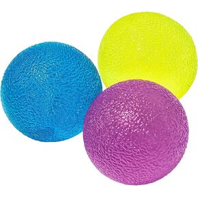 Laser Sports Stress Relief Balls - Toys for Anxiety and Stress Relief - Hand Massage - Build your Grip Strength - Squeeze Ball for Physical Therapy - Set of 3