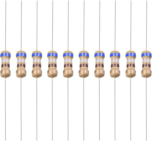 YOKIVE 100 PCS Carbon Film Resistors, 1/4W 680 Ohm 5% Tolerances Resistor, Good for DIY Electronic Projects (4 Color Band, 1.77x0.09-Inch) in Saudi Arabia