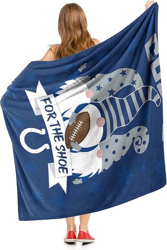 بطانية Northwest NFL Indianapolis Colts Gnomie Love ذات الملمس الحريري، ألوان الفريق، 50 بوصة × 60 بوصة in Saudi Arabia