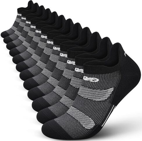 PAPLUS Running Ankle Socks Men Women 6 Pairs, Athletic Cushioned Low Cut Tab Sports Socks with Arch Support in Saudi Arabia
