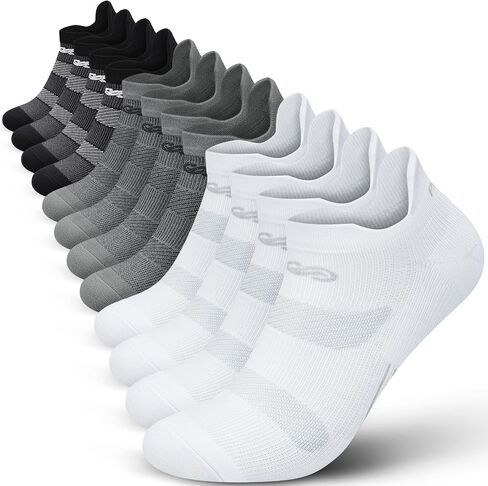 PAPLUS Running Ankle Socks Men Women 6 Pairs, Athletic Cushioned Low Cut Tab Sports Socks with Arch Support in Saudi Arabia