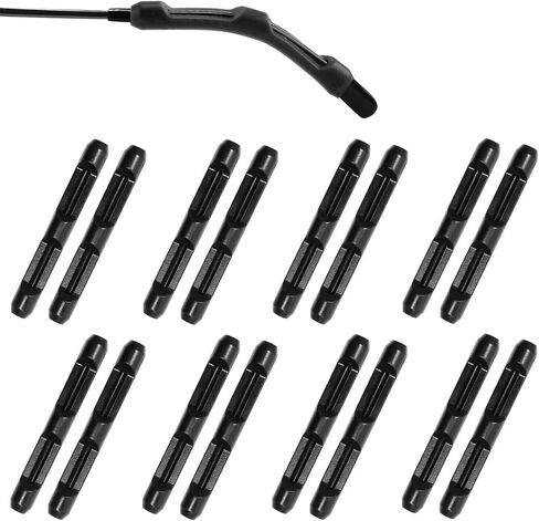 Eyeglass Ear Cushions 8 Pairs Glasses Ear Grip,Soft Silicone Eyeglass Ear Grips for Eyeglasses, Sunglasses, Reading Glasses, Black Sport Glasses Ear Grips Non Slip (A-Black8pcs) in Saudi Arabia