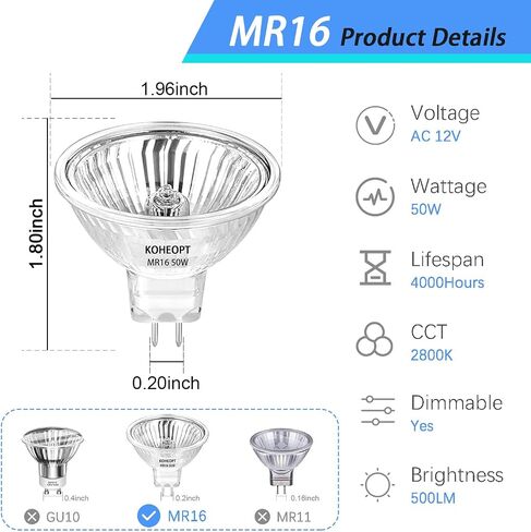 GU10 Halogen Bulb 120V 25W 2pcs Candle Warmer,2700K Dimmable Replacement for Candle Warmer Wax Burner Track Light Bulbs, Range Hood Light Bulbs Warm White Light in Saudi Arabia