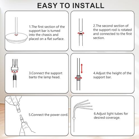 Red Light Therapy for Body, 180LEDs Red Light Therapy Lamp with Stand, 660nm &850nm &940nm Infrared Light Device at Home for Face in Saudi Arabia