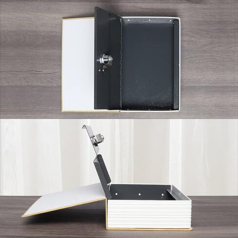 Kasten Book Safe with Key Lock, Diversion Secret Hidden Lock Box for Cash Jewelry, Fake Book Safe, 9.5"x 6.2"x 2.2", London in Kuwait