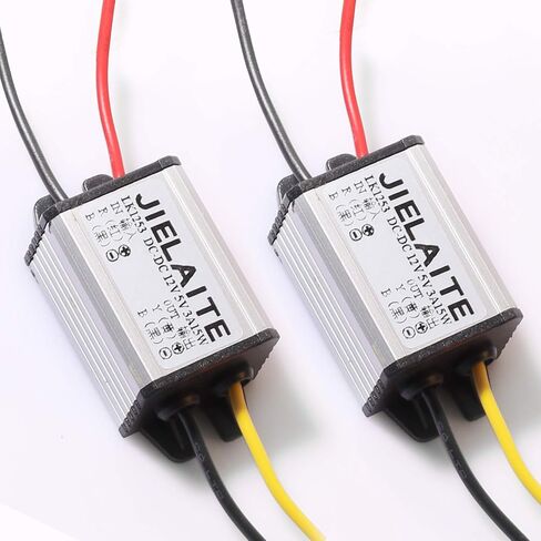 2PCS Waterproof DC-DC Converter 12V Step Down to 5V USB Power Supply Module 3A 15W in Saudi Arabia
