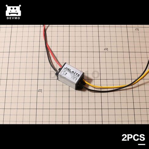 2PCS Waterproof DC-DC Converter 12V Step Down to 5V USB Power Supply Module 3A 15W in Saudi Arabia