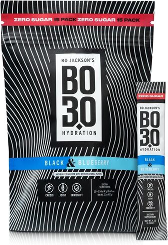 BlackBerry and Blueberry Electrolyte Drink Mix Powder | Flavored Zero Sugar Electrolyte Drink for Sports Players with Plant-Based Ingredients | 15-Pack of Electrolytes Powder Packets in Saudi Arabia