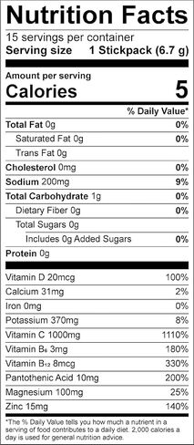 Natural Electrolyte Immune Formula - Boost Immunity and Stay Hydrated with Zero Sugar and No Artificial Flavors or Sweeteners 15 ct Packets (Cranapple) in Saudi Arabia
