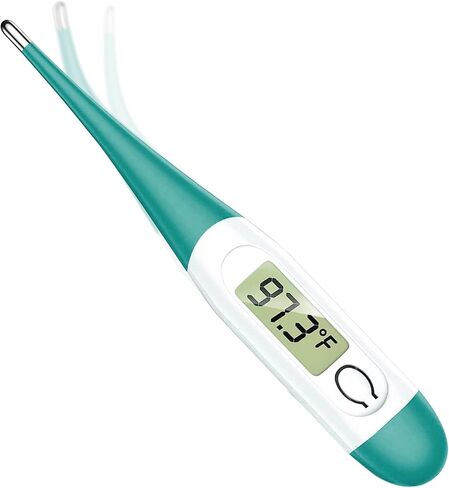 Boncare Thermometer for Adults with 10 Seconds Fast Reading, Digital Oral Thermometer for Fever (Clear Blue) in Saudi Arabia