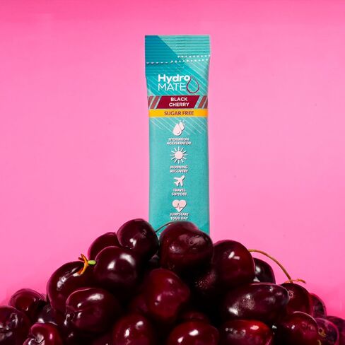 HydroMATE Electrolytes Powder No Sugar Keto Party Favors Sugar Free Hydration Packets Sticks with Vitamin C Variety Pack 30 Count in Saudi Arabia