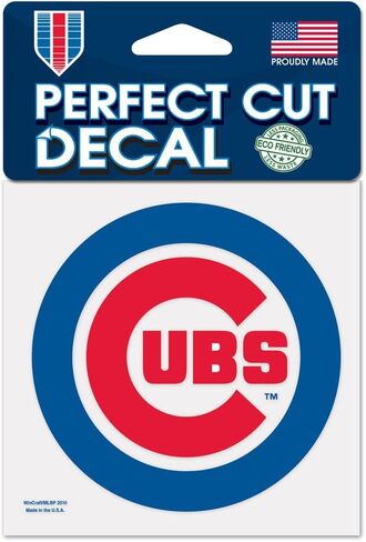 Chicago Cubs Official MLB 4" x 4" Decal in Saudi Arabia