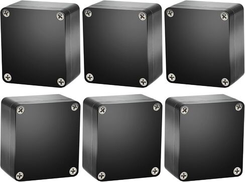 6PCS Electronic Project Box,IP65 Waterproof Dustproof ABS Plastic Junction Box- Indoor and Outdoor Electronics Cable Electrical Project Boxes 2.55x2.28x1.37 inch in Saudi Arabia