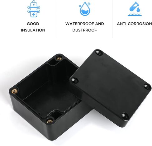 6PCS Electronic Project Box,IP65 Waterproof Dustproof ABS Plastic Junction Box- Indoor and Outdoor Electronics Cable Electrical Project Boxes 2.55x2.28x1.37 inch in Saudi Arabia