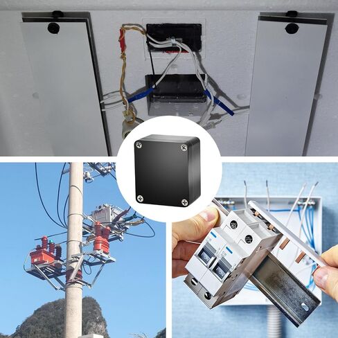 6PCS Electronic Project Box,IP65 Waterproof Dustproof ABS Plastic Junction Box- Indoor and Outdoor Electronics Cable Electrical Project Boxes 2.55x2.28x1.37 inch in Saudi Arabia