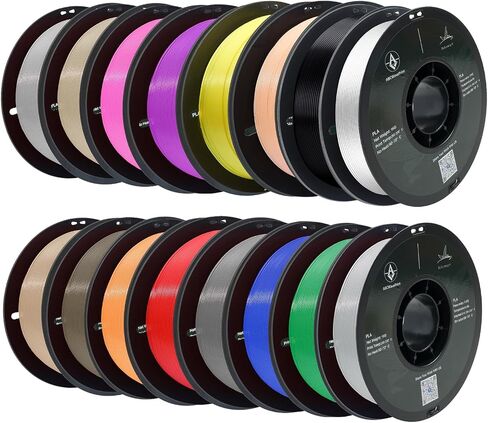 PLA 3D Printer Filament, Triple Color Silk PLA Filament, Dimensional Accuracy +/- 0.02 mm, 1 kg Spool(2.2lbs), 1.75 mm, Red Yellow Blue in Saudi Arabia
