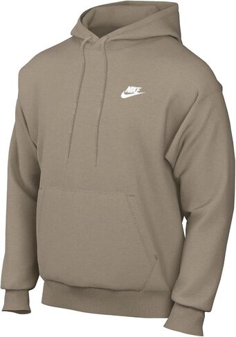 Nike Mens CLUB HOODIE Pull Over BB Mens BV2654-247 (KHAKI/KHAKI/WHITE), Size L in Saudi Arabia