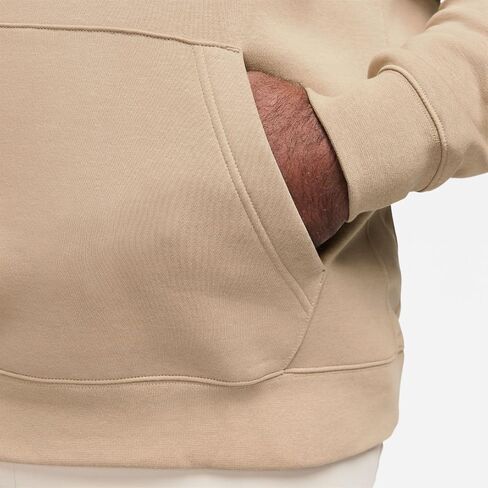 Nike Mens CLUB HOODIE Pull Over BB Mens BV2654-247 (KHAKI/KHAKI/WHITE), Size L in Saudi Arabia