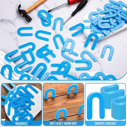 1/16 Horseshoe Shims, 400Pcs Blue Plastic U Shape Tile Spacers for Leveling in Saudi Arabia