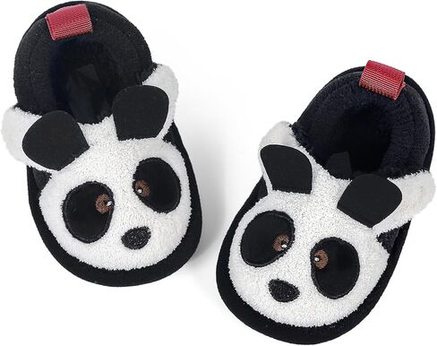 KAKU NANU Toddler Kids Unisex Slippers Animal Winter Warm Furry Shoes for Boys Girls in Kuwait