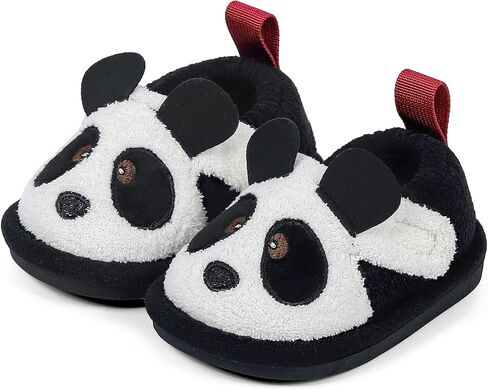 KAKU NANU Toddler Kids Unisex Slippers Animal Winter Warm Furry Shoes for Boys Girls in Kuwait
