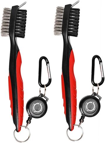 HIFROM Golf Accessories Set - Golf Club Groove Sharpener with Retractable Cord Golf Club Brush/Groove Cleaner for Golf Clubs in Kuwait