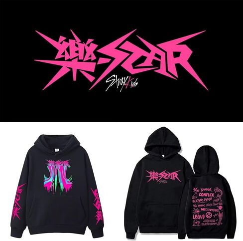 Stray Kids Hoodie Rock Star Album Pullover Hooded Felix Jisung Hyunjin Minho Bangchan Unisex Sweatshirt Top in Saudi Arabia