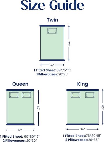 Dream Valley® Twin Size Cooling Fitted Sheet with 1 Pillowcase, Q-Max > 0.4 Aerocool™ 2 PCS with No Flat Sheet, Cooling for Night Sweats, Hot Sleepers, Ivory in Saudi Arabia