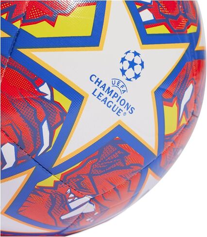 كرة تدريب دوري أبطال أوروبا UEFA IN9332 من أديداس، للجنسين، كرة قدم، أبيض/أزرق متوهج/برتقالي فلاش، 3 in Saudi Arabia
