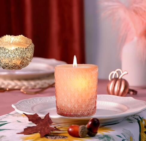 5ps Small Glass Candle Holder Tealight Candle Holders Blue Vintage Candle Votive Boho Decor Modern Home Decor Winter Decorations Indoor in Kuwait