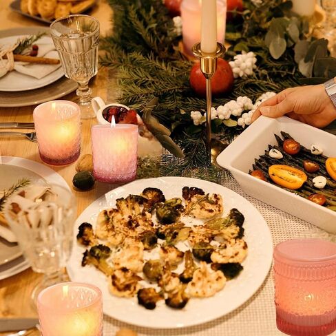 5ps Small Glass Candle Holder Tealight Candle Holders Blue Vintage Candle Votive Boho Decor Modern Home Decor Winter Decorations Indoor in Kuwait