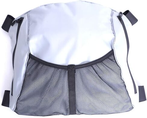 Kayak Seat Back Storage Bag, Portable 600D Oxford Waterproof Organizer Adjustable Adhesive Straps Mesh Pouch for Marine Kayaking Chair Backrest Seat in Saudi Arabia