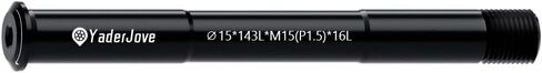 Thread Pitch 1.5mm Bicycle Hub Thru Axle Adapter Boost Forks Quick Release (15mm x 125/136/143/175mm) in Saudi Arabia