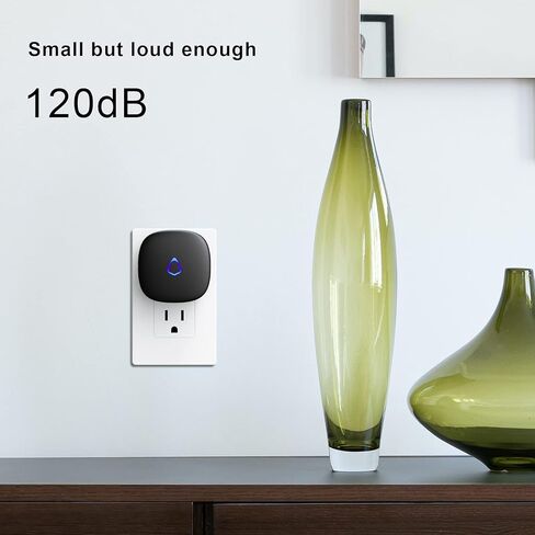 SECRUI Wireless Doorbell, Easy installation, Waterproof, Adjustable Volume, 58 Chimes, Colorful LED, 1000Ft Range, M520+F55, Black in Saudi Arabia